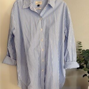 Blue Striped women’s button down